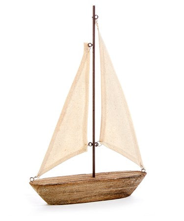 Wooden Boat Figurine