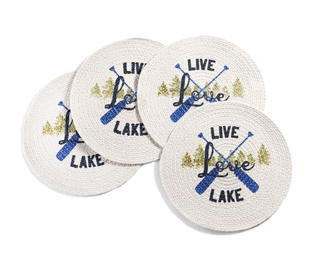 Live Love Lake Handmade Braided Placemat