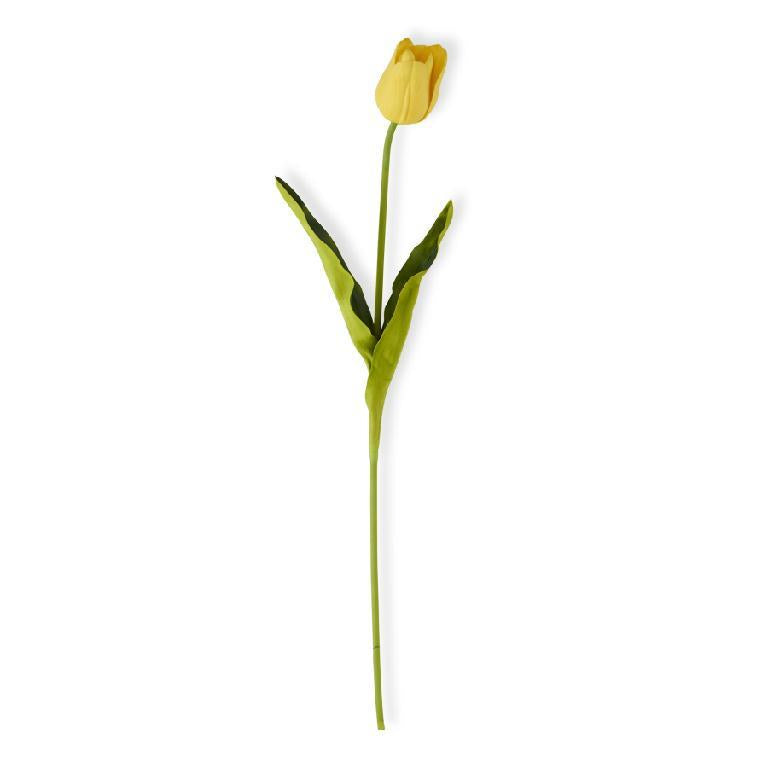 25 Inch Yellow Real Touch Tulip Stem