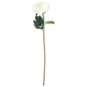 20 Inch White Real Touch Peony