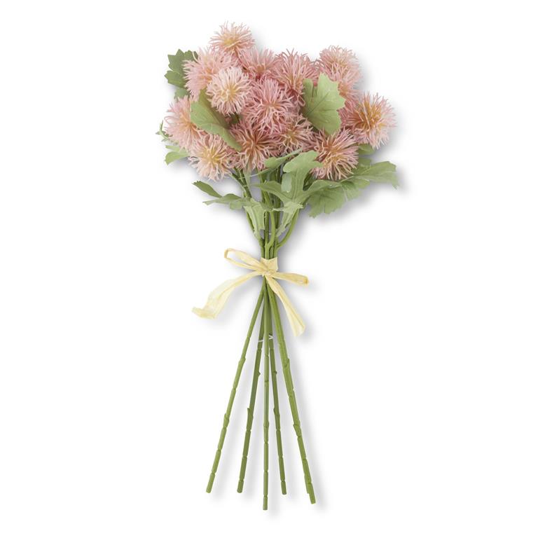 12 Inch Pink Sycamore Fruit Ball Bundle (6 Stems)
