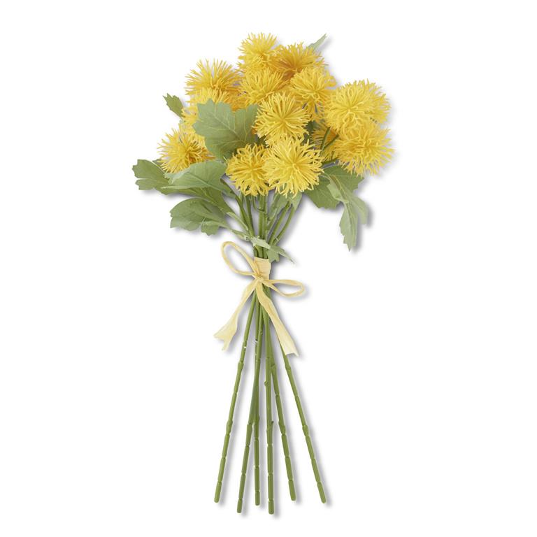 12 Inch Yellow Sycamore Fruit Ball Bundle (6 Stems)