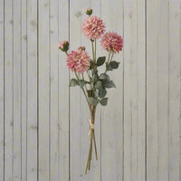 23 Inch Pink Faux Dried Dahlia Bundle (3 Stems)