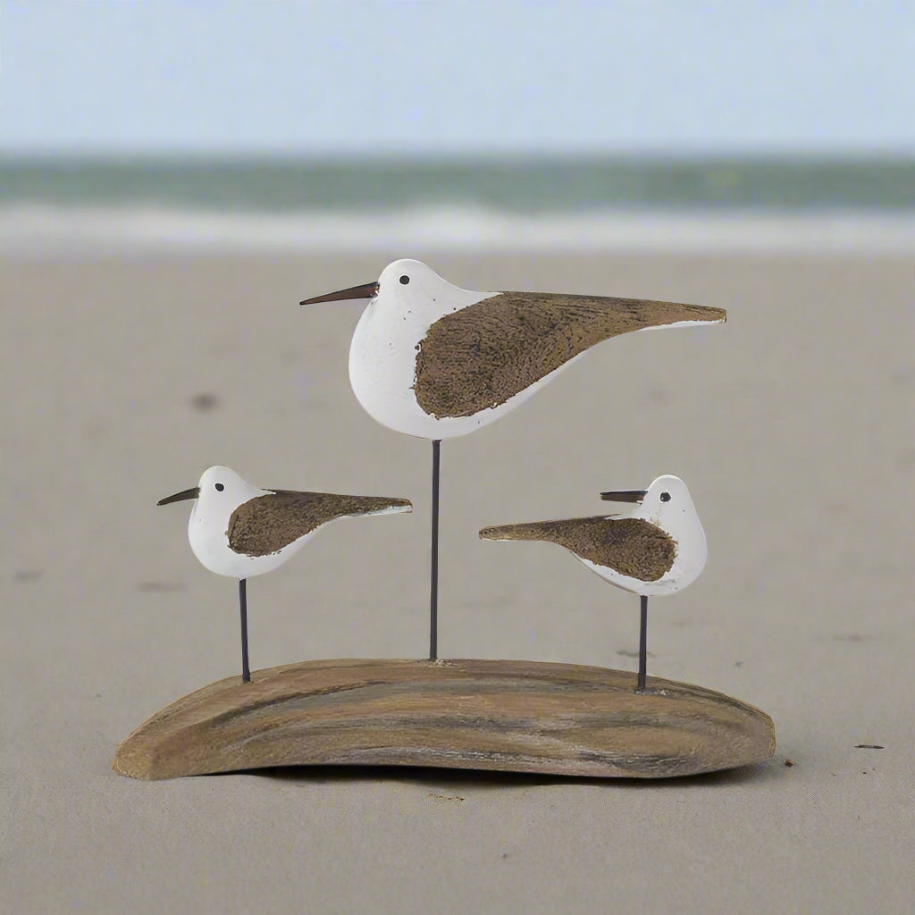 5.25 Inch 3 Seagulls on Driftwood