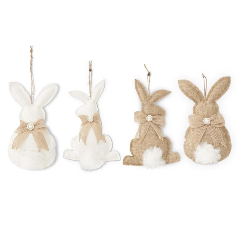 Burlap Bunny Ornaments