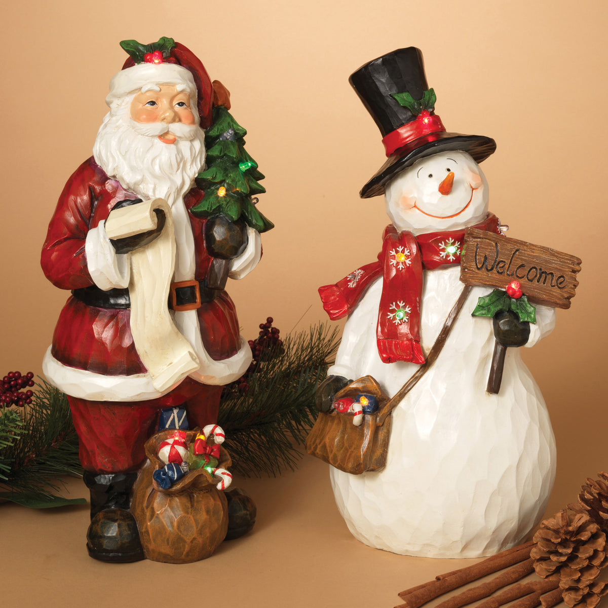 Lighted Santa or Snowman REVIVED Furniture And Home Decor