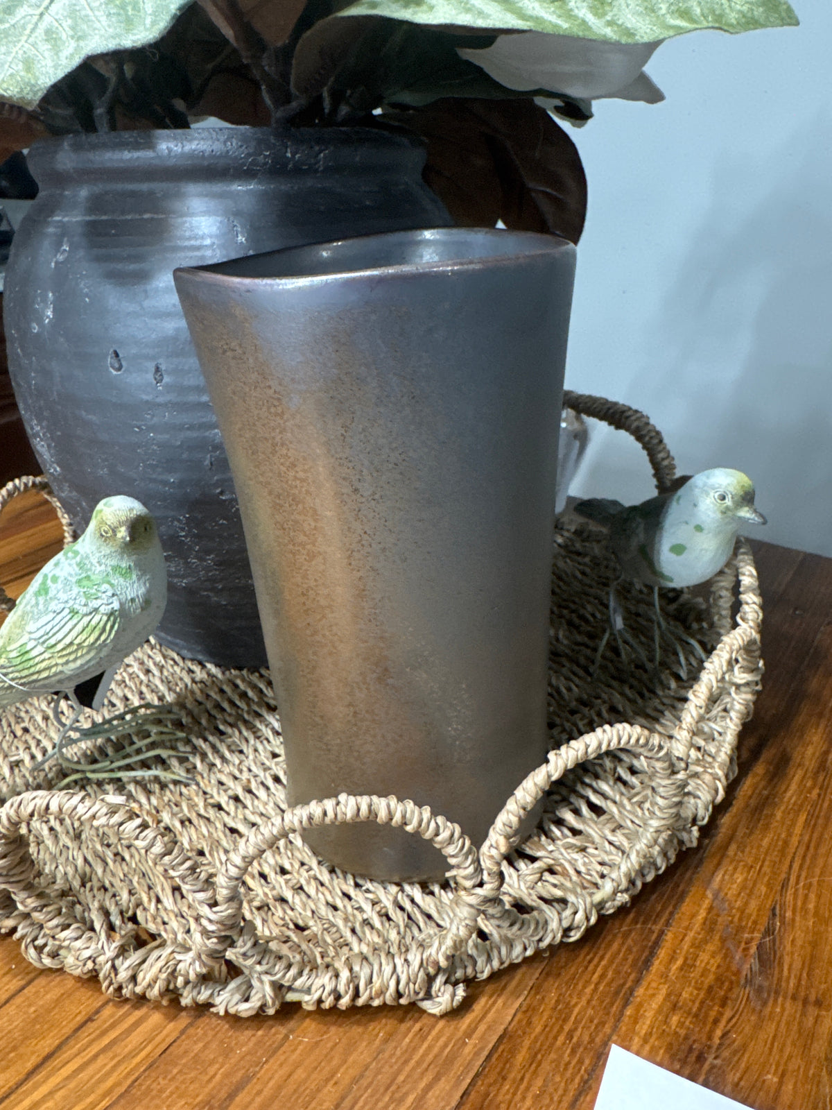 8.3" Bronze Ceramic Vase