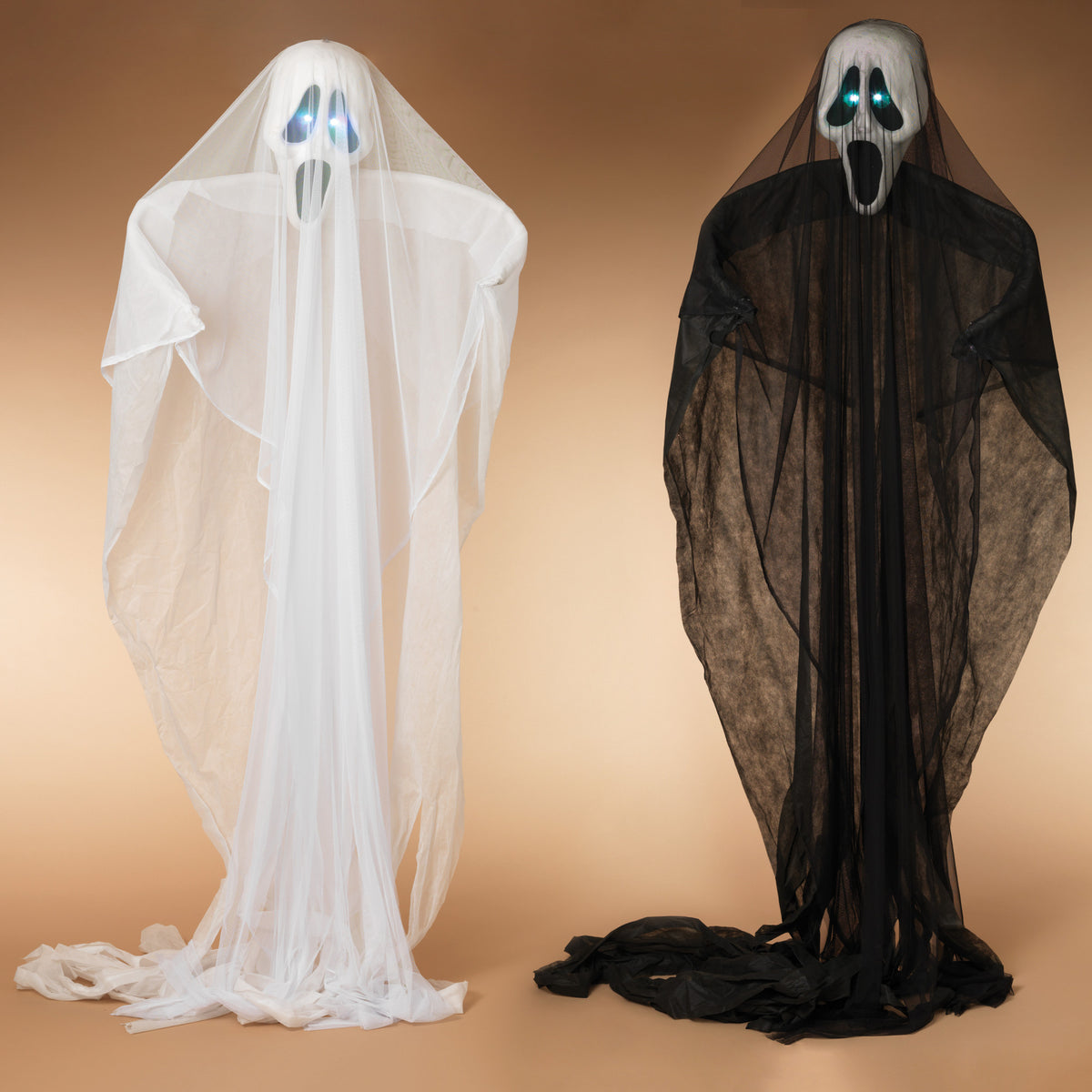 123.7" Lighted Fabric Halloween Specter