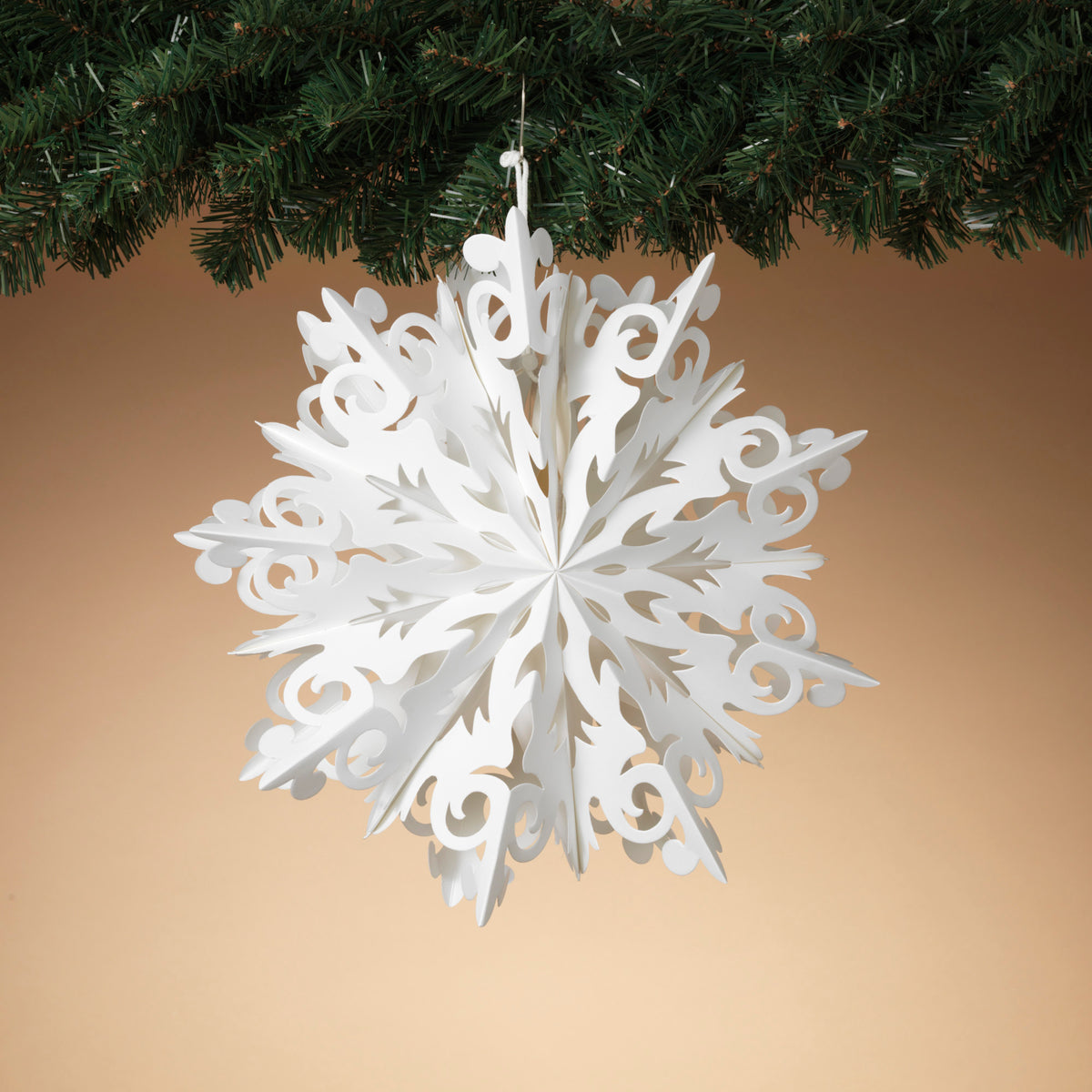 11.8"L Paper Snowflake orn