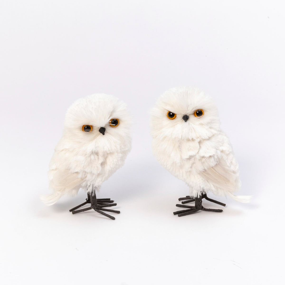 6.5"H Faux Fur Owl Figurine