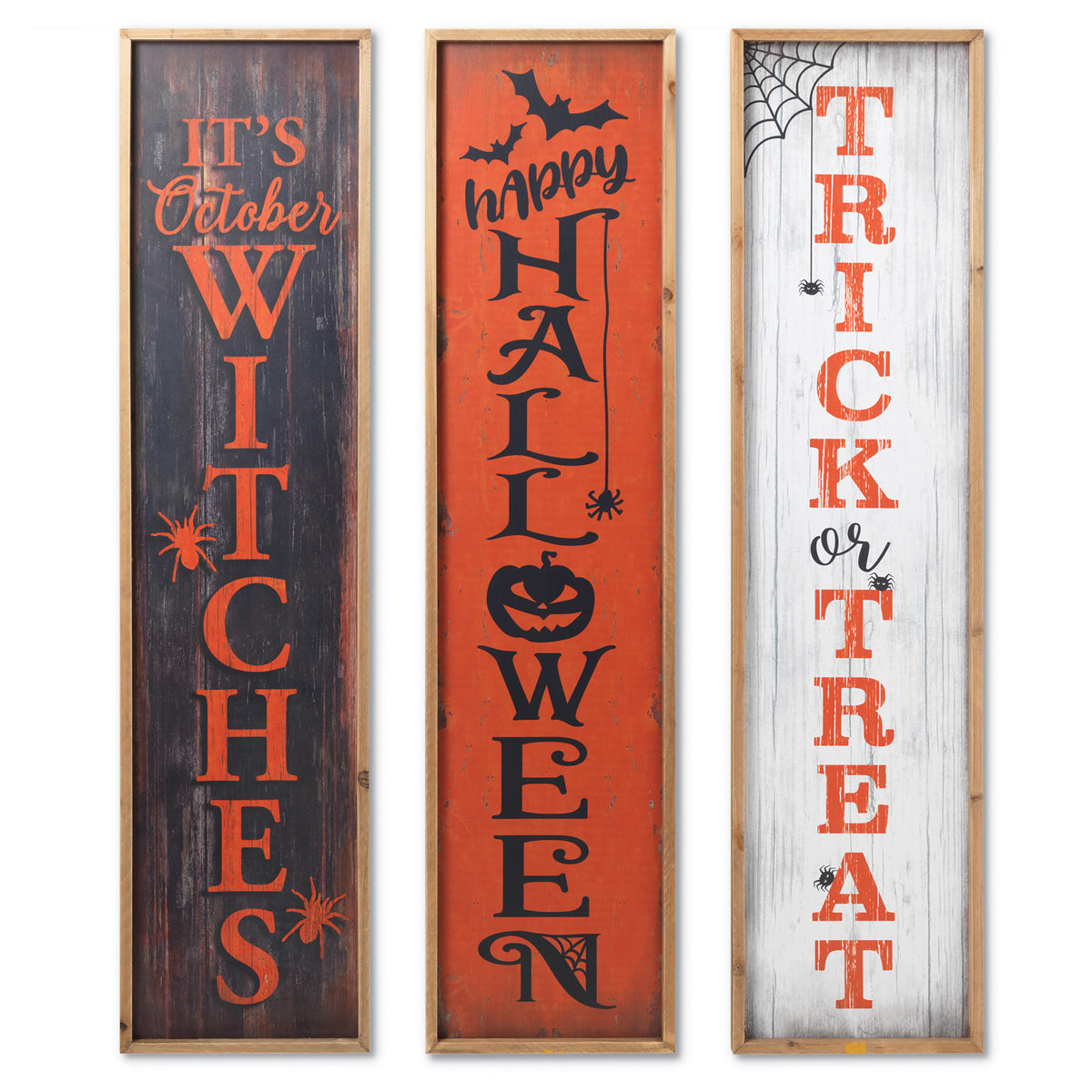 48"H Wood Halloween Porch Signs