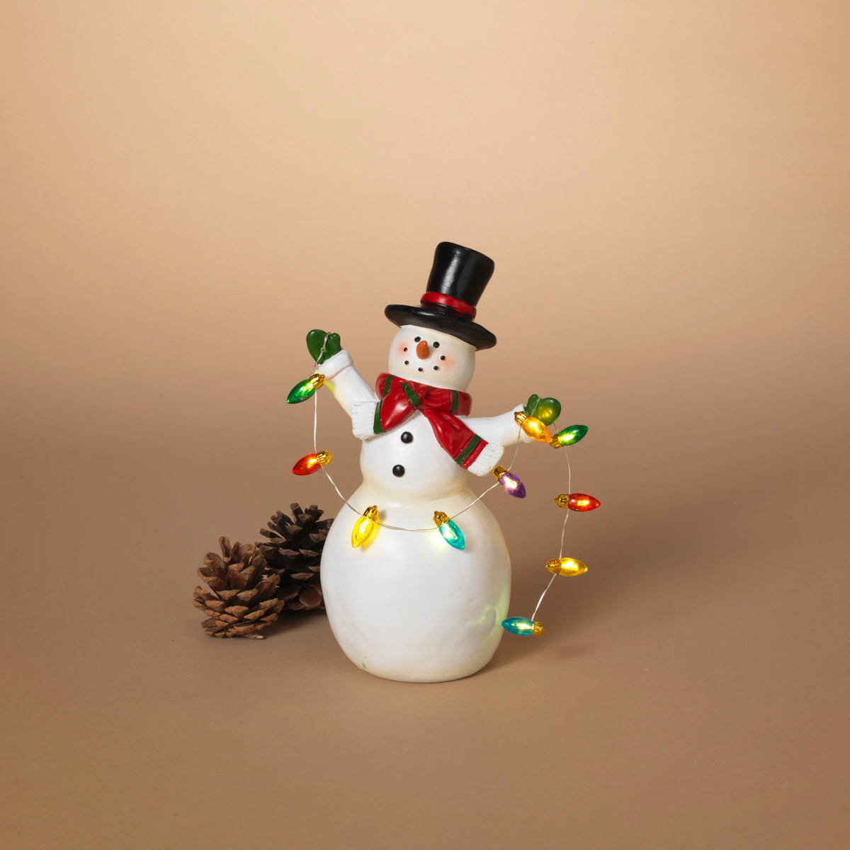 8.2"H B/O Lighted Snowman