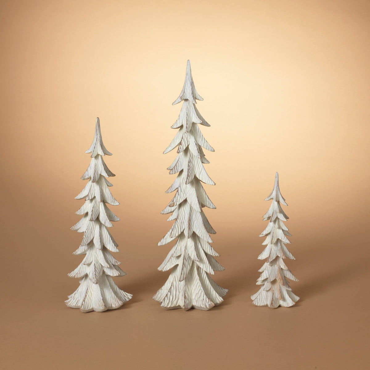 White Resin Holiday Trees