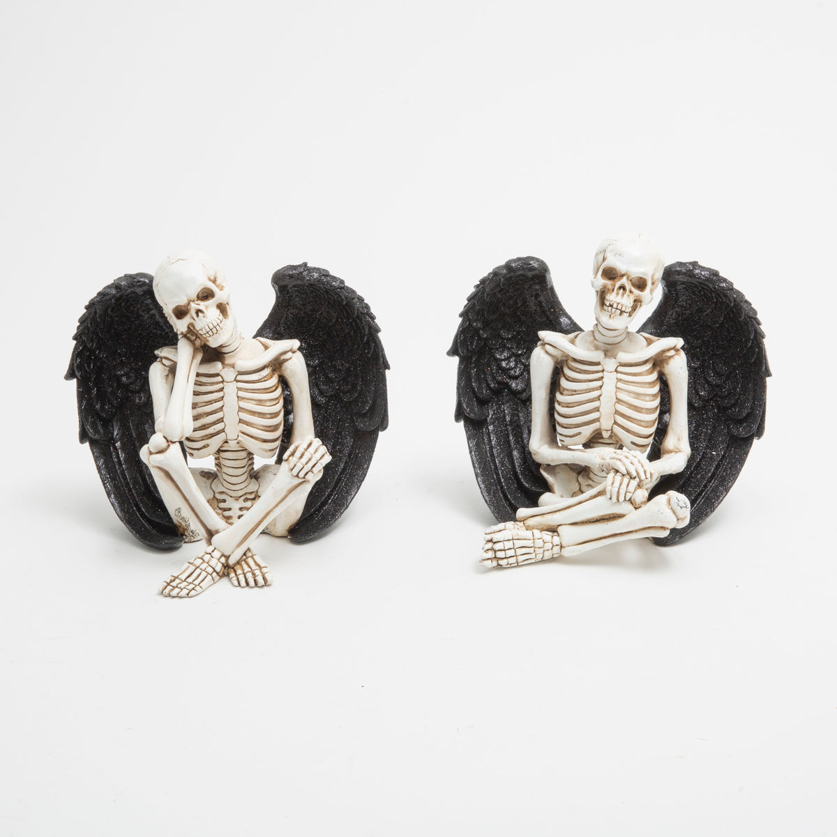 Halloween Skeletons with Black Wings