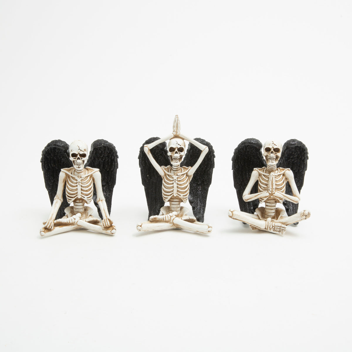 Halloween Yoga Skeletons with Wings