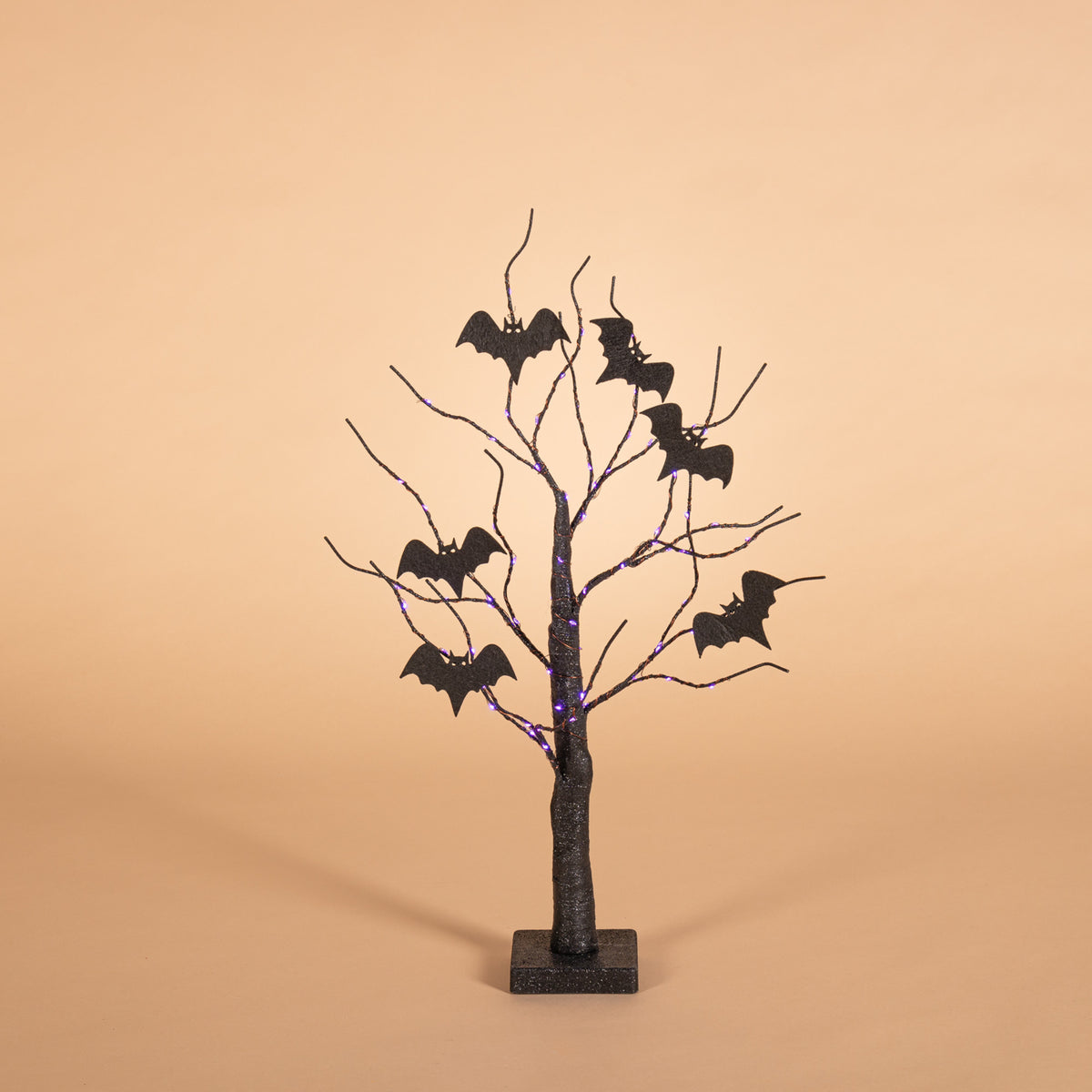 Black Glitter Bat Tree