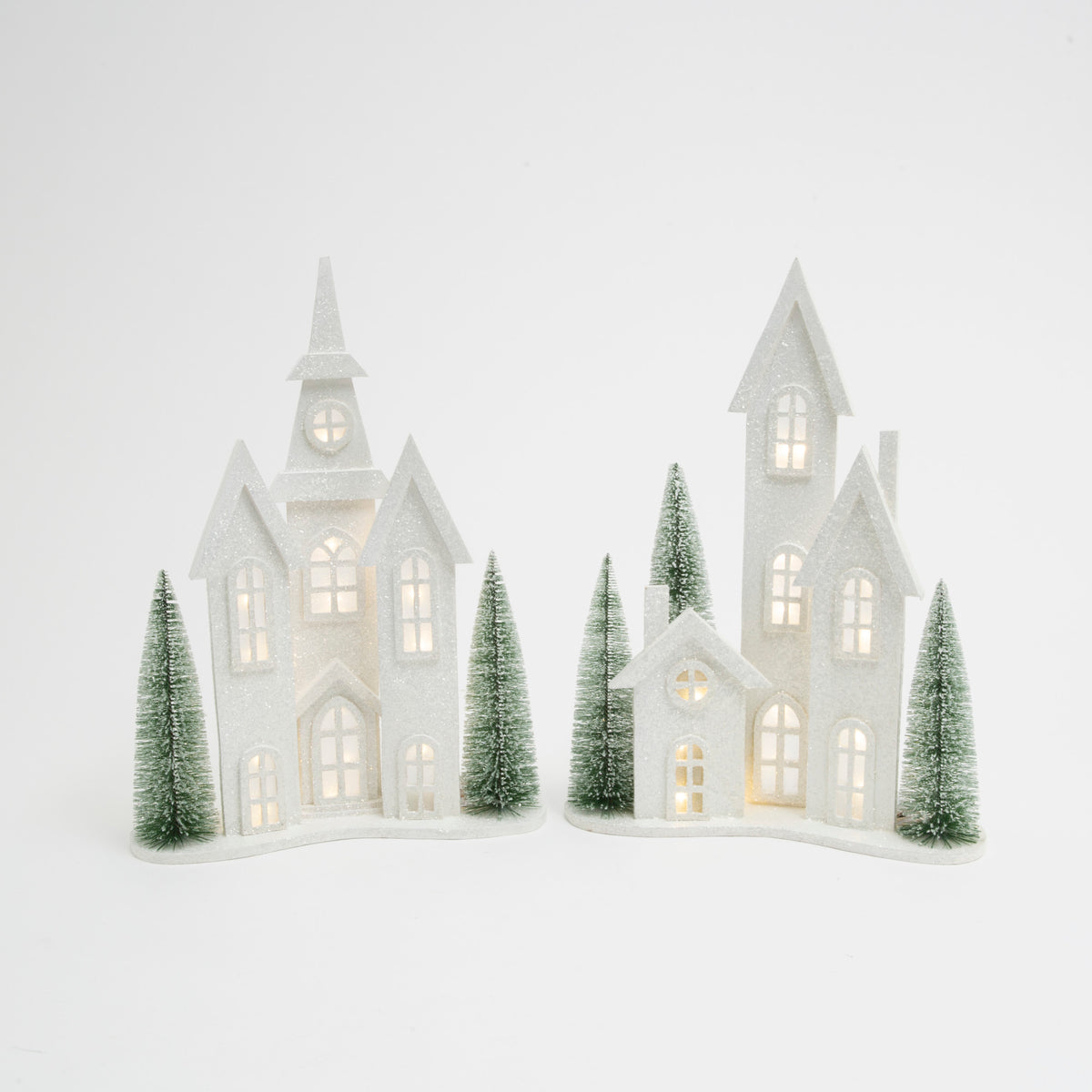 Lighted Wood Holiday House or Church