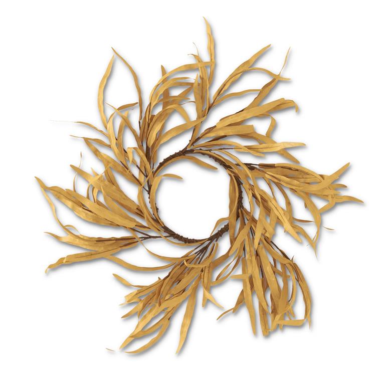 21 Inch Brown Eva Grass Candle Ring/Wreath