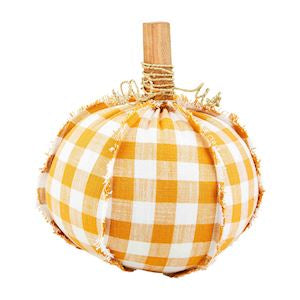 Large Gingham Pumpkin