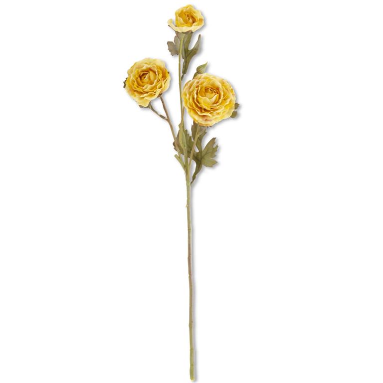 20.5 Inch Yellow Ranunculus Spray