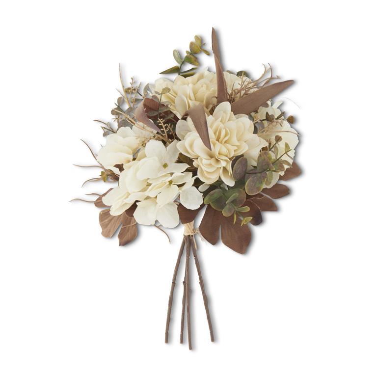 14 Inch Cream Faux Dried Floral Bundle