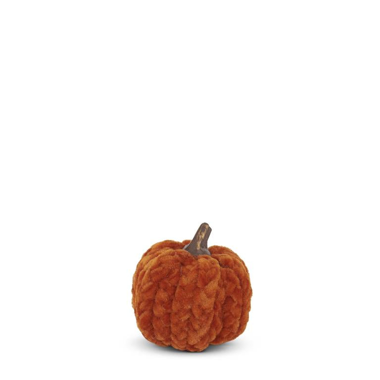 2.75 Inch Rust Orange Braided Filler Pumpkin