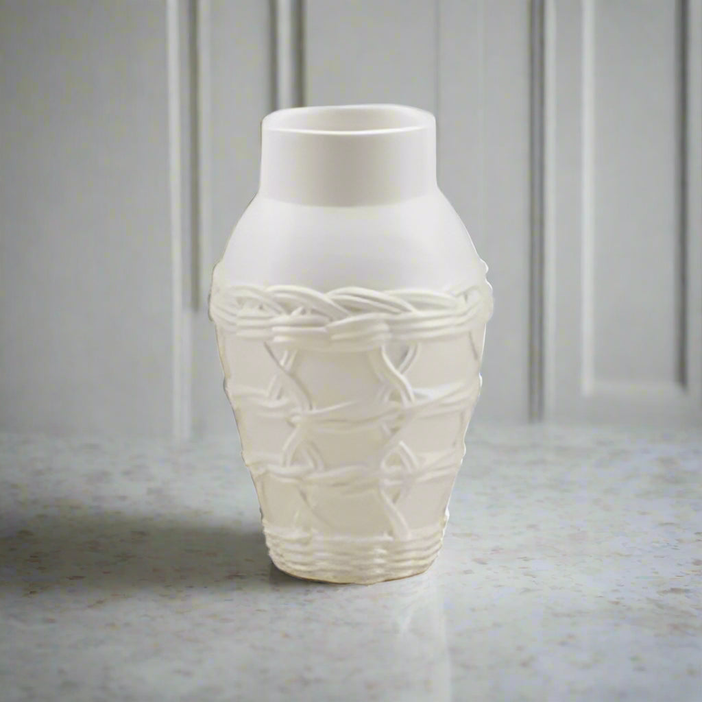 Woven Sleeve Ceramic Vase