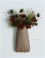 WALL BASKET 17"H WILLOW