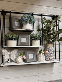 Black & White Three-Tier Wall Shelf