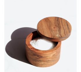 ACACIA WOOD SALT CELLAR