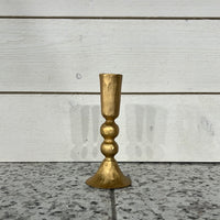 Antique Gold Ball Candle Holder