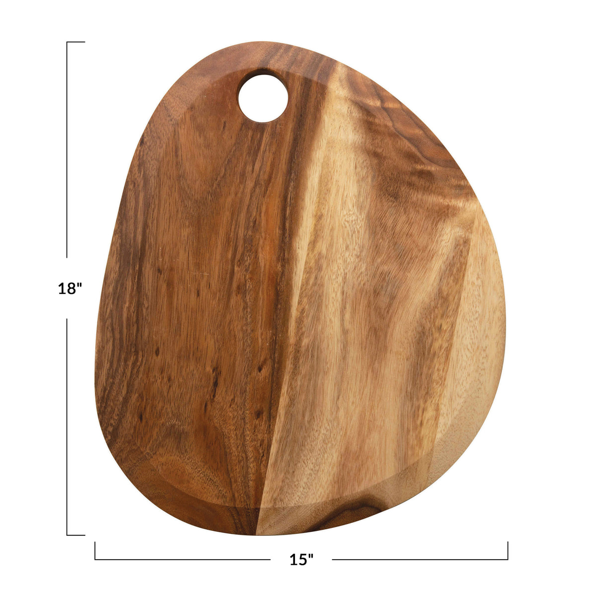 18"L Suar Wood Overal Cutting Board