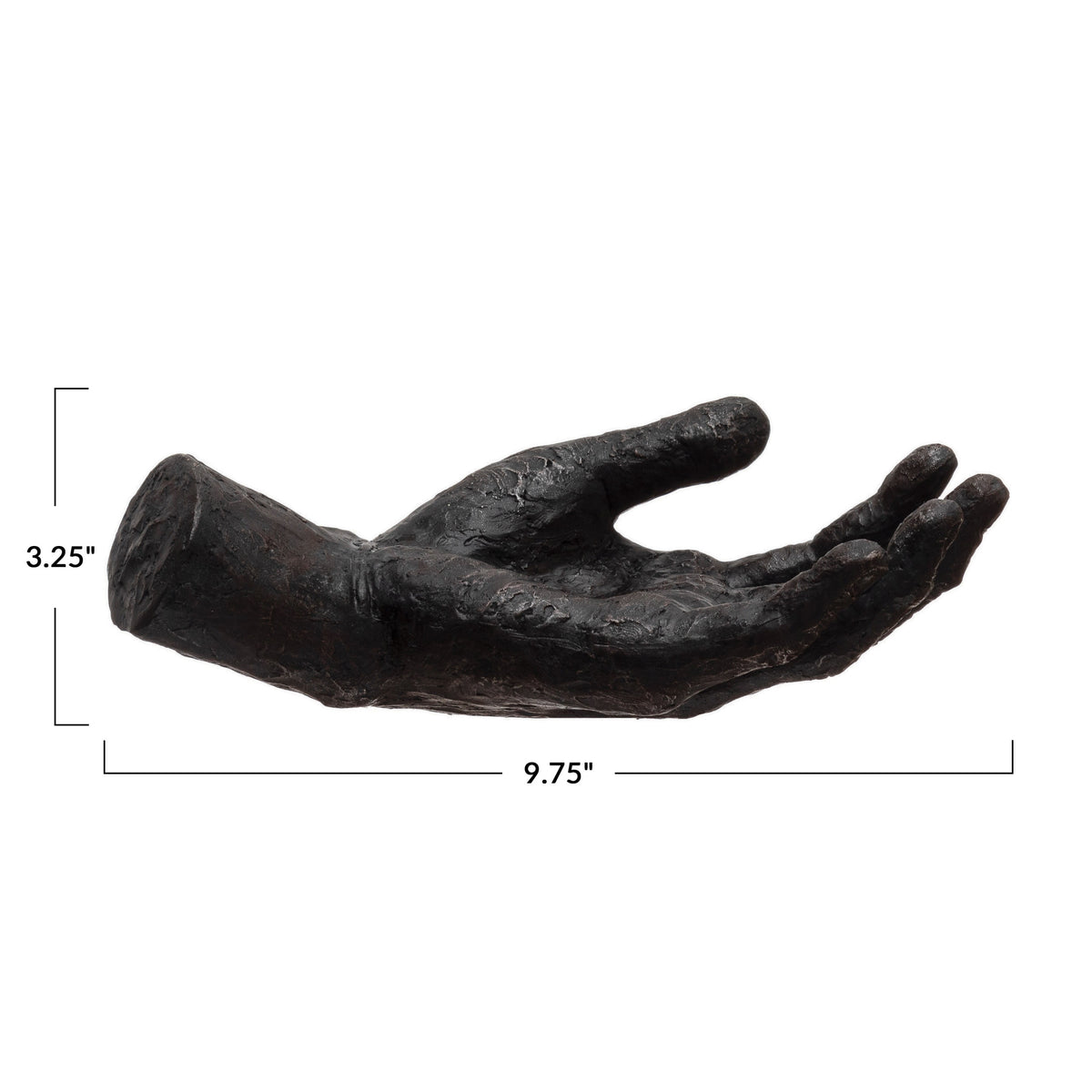 9-3/4"L Polyresin Hand