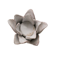 Handmade Terracotta Flower Tealight Holder