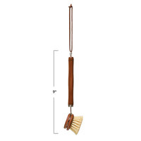 Beech Wood Brush with Leather Tie