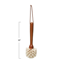 Beech Wood Dish Brush with Leather Tie