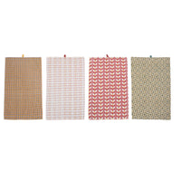 Cotton Printed Tea Towel, 4 Styles