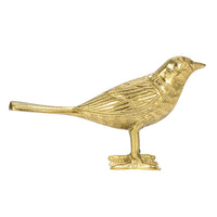 Cast Aluminum Bird, Gold Finish