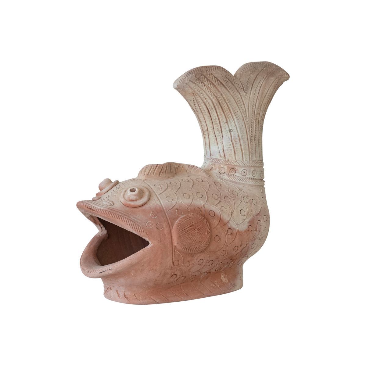 Terra-cotta Fish Shaped Container