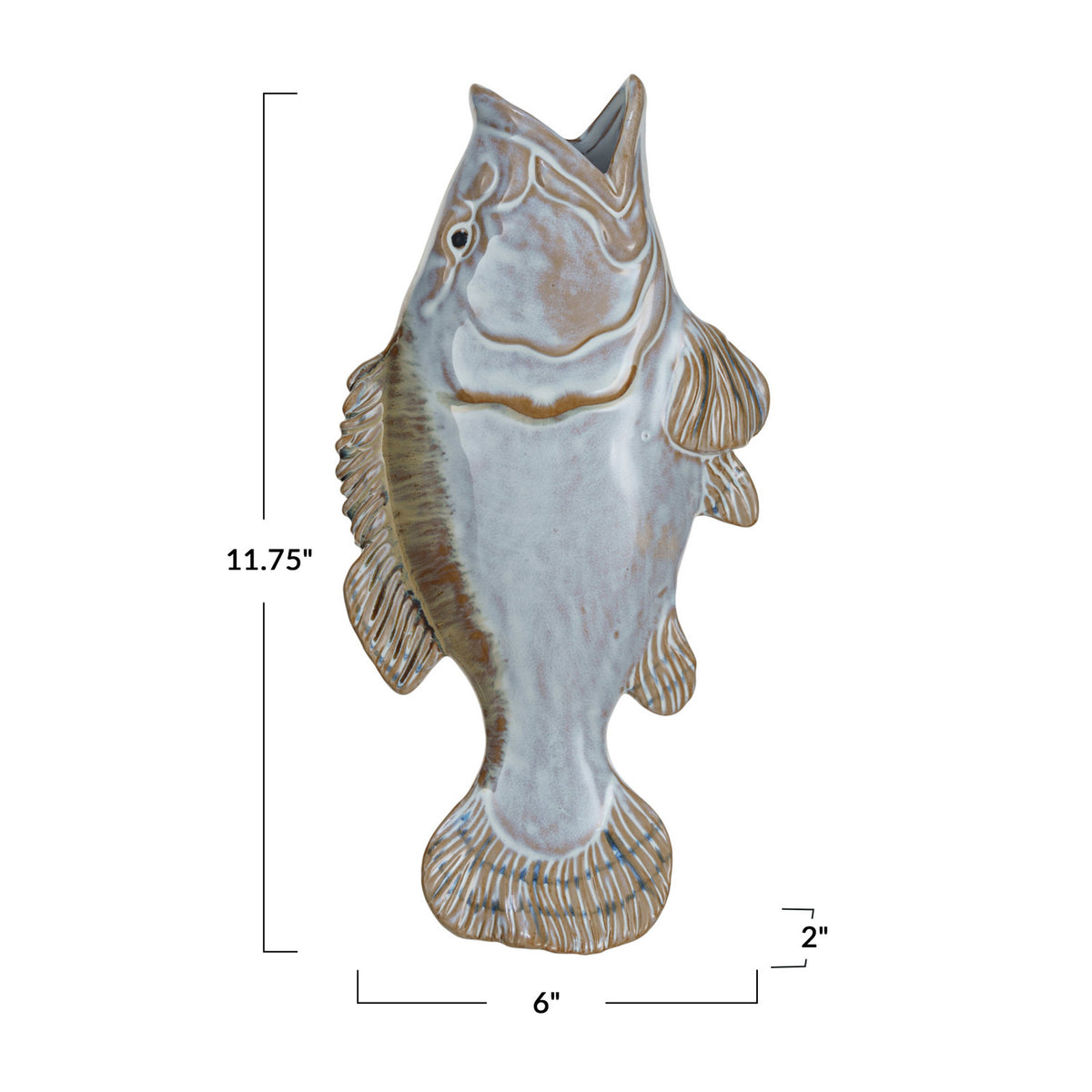 Vintage Reproduction Stoneware Fish