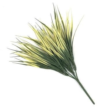 WILD GRASS BUSH, 13.75", PE, UV PROOF & FIRE RETARDANT YELLOW/GREEN