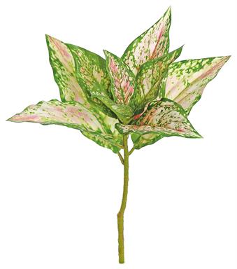 NATURAL-TOUCH EVERGREEN PLANT, 16"; PINK/GREEN