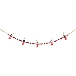 Wooden Beaded Firecracker Garland