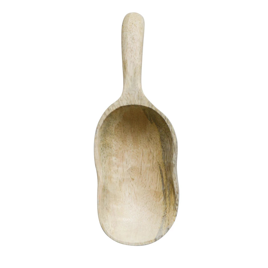 Hand-Carved Mango Wood Scoop