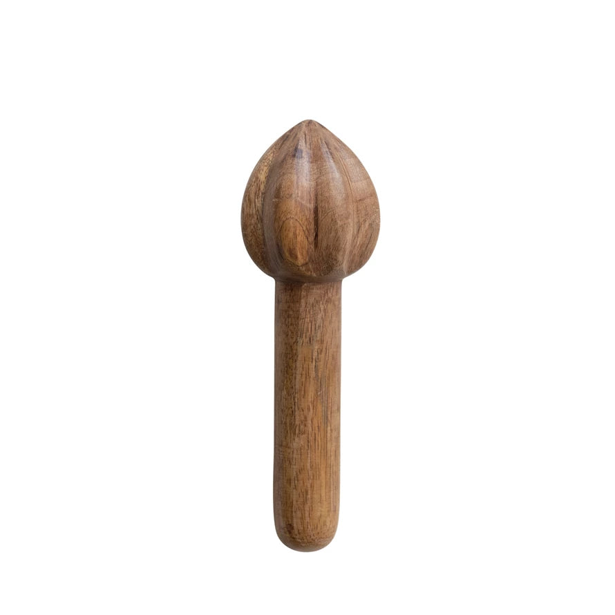 Mango Wood Citrus Reamer, Natural