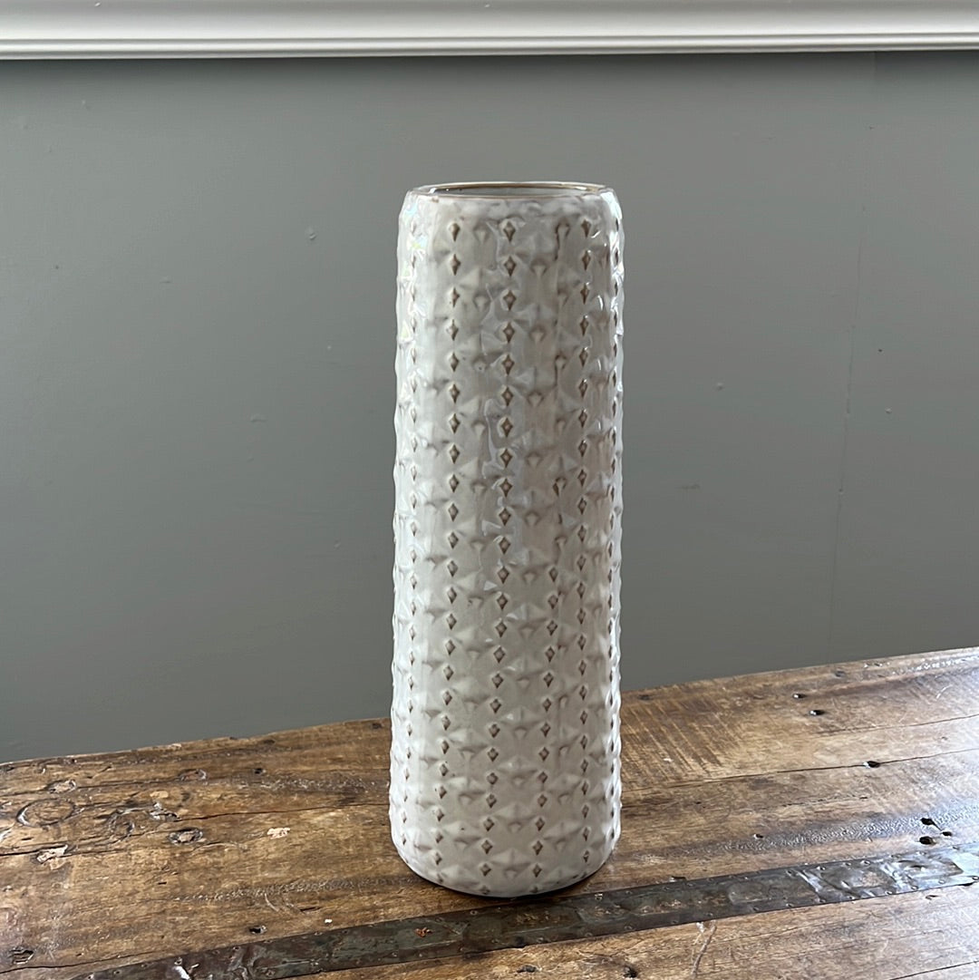 13.4" Diamond Pattern Vase