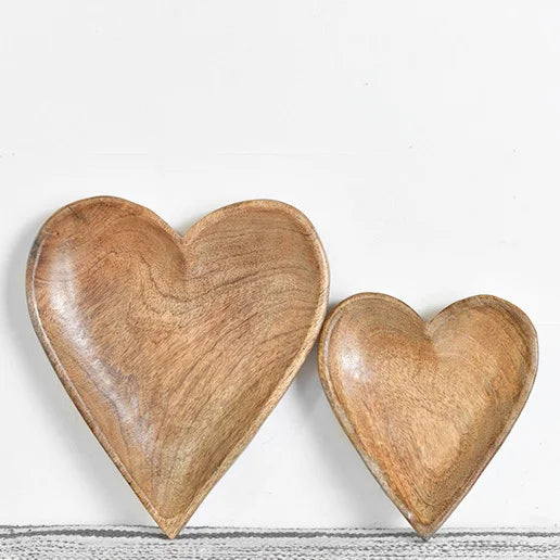 WOOD CARVED HEART