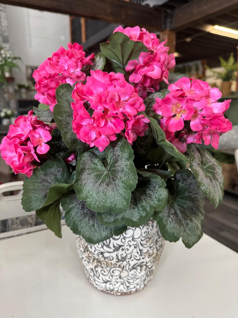 Pink  Geranium Joy Arrangement