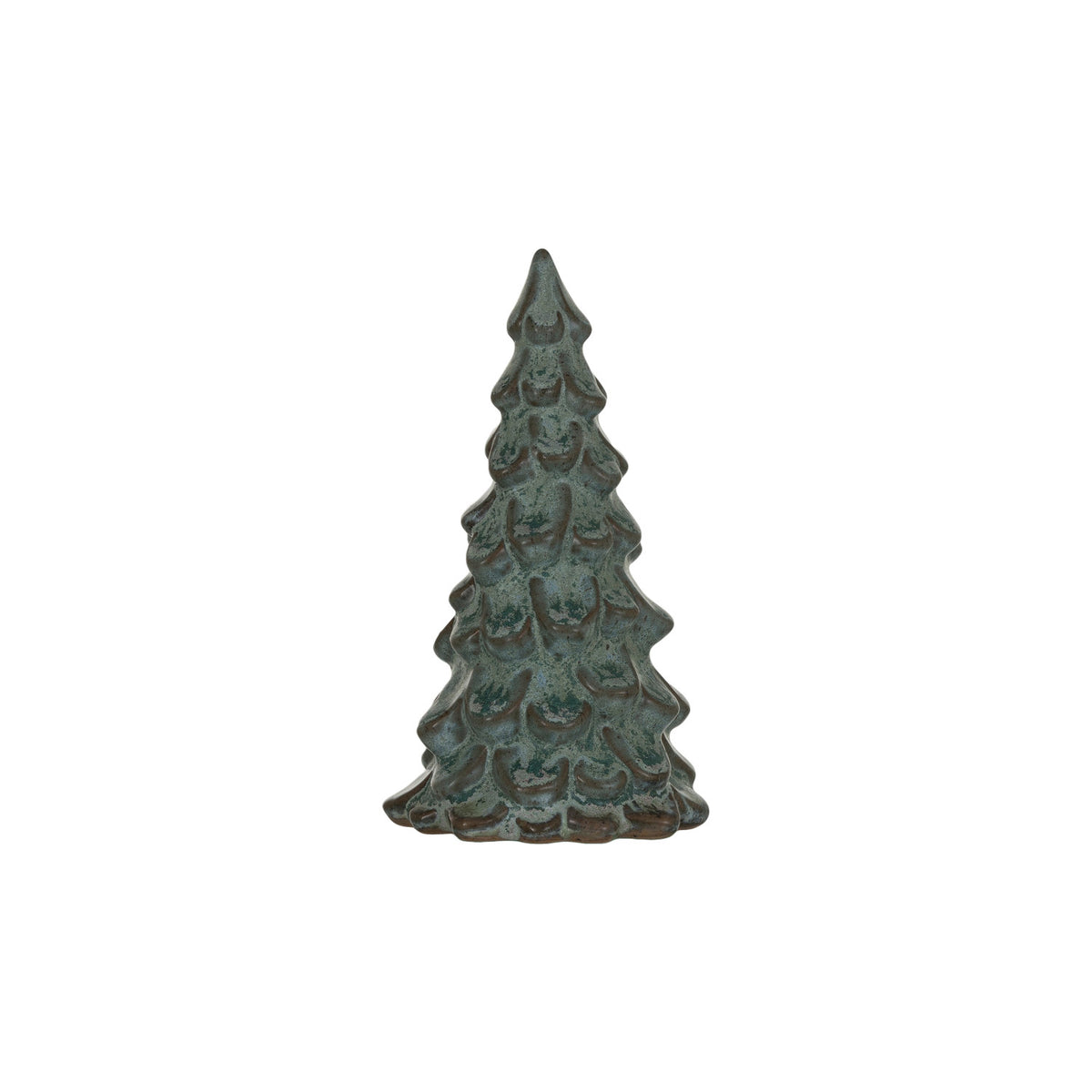 Stoneware Tree, Reactive Glaze, Green (Each One Will Vary)