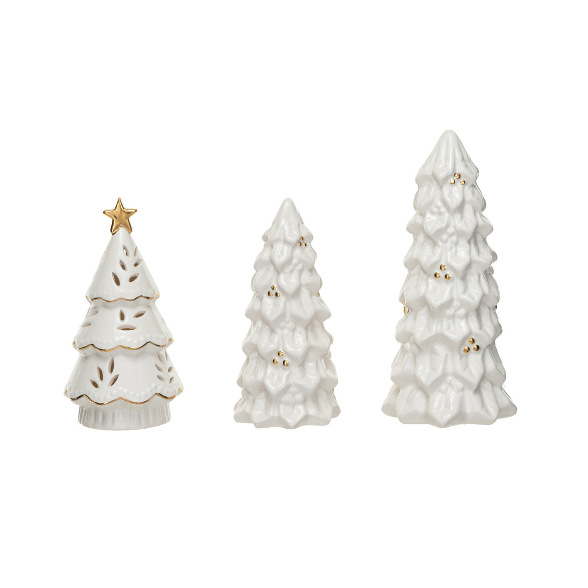 Stoneware Christmas Trees